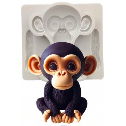 MOLDE SILICONA MONO CHIMPANCE CUTE