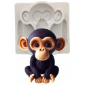 MOLDE SILICONA MONO CHIMPANCE CUTE