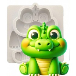 MOLDE SILICONA COCODRILO CUTE