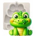 MOLDE SILICONA COCODRILO CUTE
