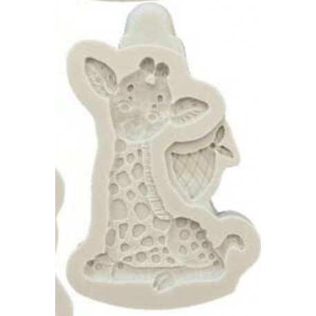 MOLDE SILICONA JIRAFA BEBE CUTE 2D