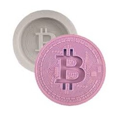 MOLDE SILICONA MONEDA BITCOIN