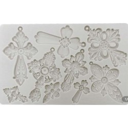 MOLDE SILICONA PLACA CRUCES
