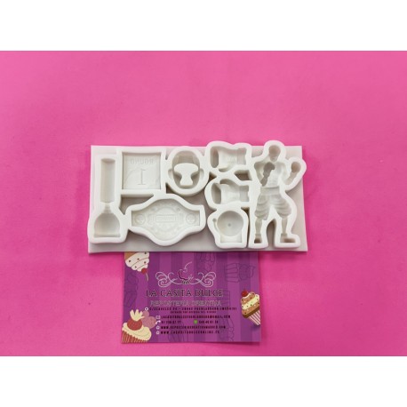 MOLDE SILICONA 8 BOXEO