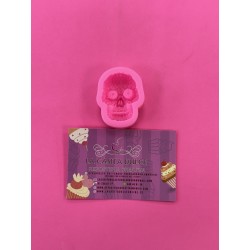 MOLDE SILICONA CALAVERA CATRINAS 3D