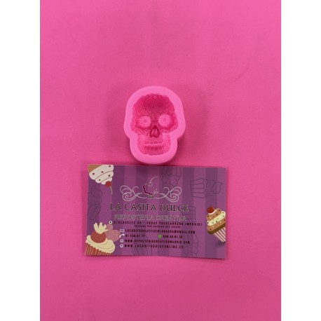 MOLDE SILICONA CALAVERA CATRINAS 3D