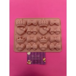 MOLDE SILICONA LAZOS Y CORONAS