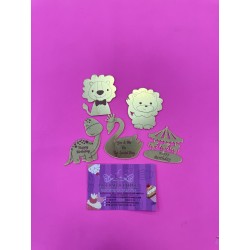 SET 5 TOPPER ANIMALES FRENTE