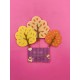 SET 3 TOPPER ARBOLES OTOÑO FIELTRO