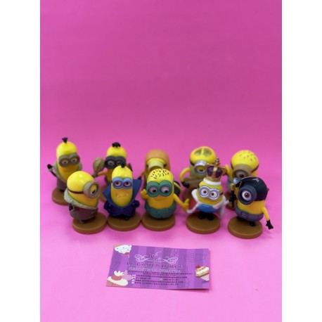 SET 10 FIGURAS MINIONS DISFRACES