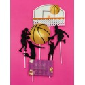 SET 6 TOPPER BALONCESTO SILUETAS BASKET