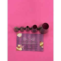 SET 5 BOQUILLAS REDONDAS