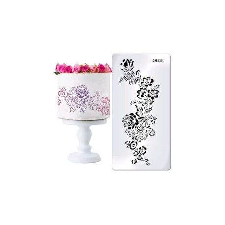 STENCIL CENEFA FLORAL