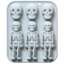 MOLDE SILICONA CALAVERAS Y ESQUELETOS