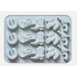 MOLDE SILICONA CABALLOS EQUITACION HIPICA VAQUEROS