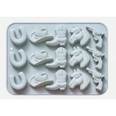 MOLDE SILICONA CABALLOS EQUITACION HIPICA VAQUEROS