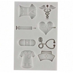 MOLDE SILICONA MEDICOS ENFERMERIA SANITARIOS