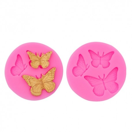MOLDE SILICONA 3 MARIPOSAS