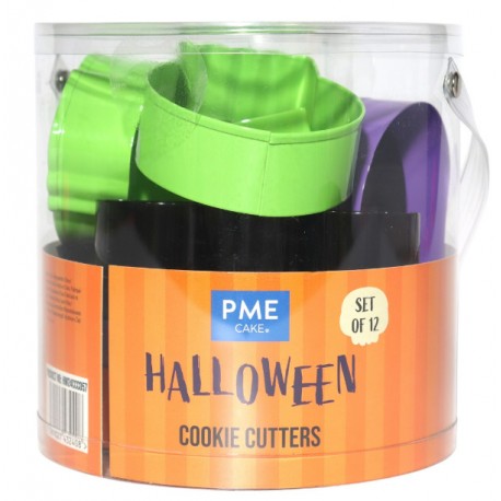 SET 12 CORTADORES HALLOWEEN BOTE PME