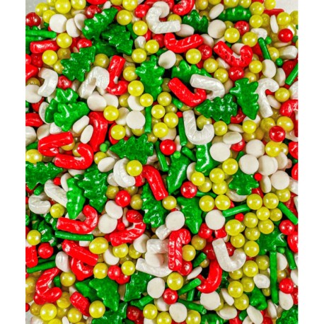 MIX SPRINKLES ARBOL DE NAVIDAD 90 GR AZUCREN