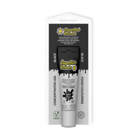 COLORANTE BLACK NEGRO TUBO SUGARFLAIR