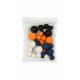 PACK 32 BOLAS O BURBUJAS TOPPER DECORACION COLORES HALLOWEEN
