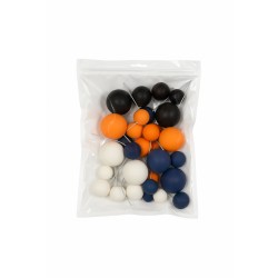 PACK 32 BOLAS O BURBUJAS TOPPER DECORACION COLORES HALLOWEEN