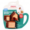 SET 3 CORTADORES MINI CASITA DE JENGIBRE 3D PME