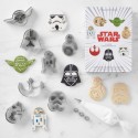 SET CORTADORES Y DECORACION DE GALLETAS STAR WARS EN CAJA DECORATIVA
