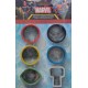 SET 6 CORTADORES METALICOS GALLETAS MARVEL CON AGARRE DE COLORES