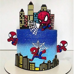 SET TOPPER SPIDERMAN CUTE CARTON