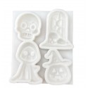 MOLDE SILICONA 4 HALLOWEEN THINGS CUTE