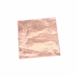 HOJA PAPEL COMESTIBLE ORO ROSADO (UNIDAD)