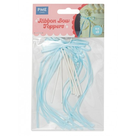 SET 8 LAZOS RASO AZULES FINOS PME