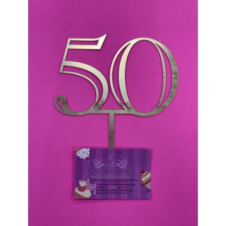 TOPPER 50 ORO ESPEJO CALADO