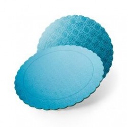 DISCO EXTRA FUERTE AZUL 25 CM ONDAS