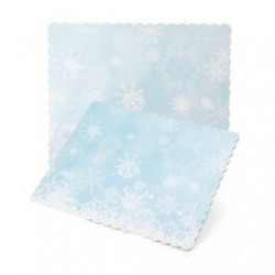 DISCO EXTRA FUERTE RECTANGULAR FROZEN COPOS DE NIEVE 30 X 25 CM