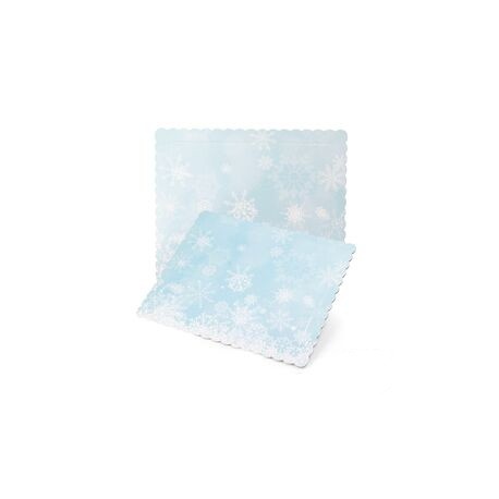DISCO EXTRA FUERTE RECTANGULAR FROZEN COPOS DE NIEVE 30 X 25 CM