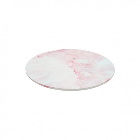 BASE REDONDA 25 CM MARMOL ROSA 4 MM