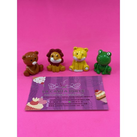 PACK 4 FIGURAS PARA ROSCON ANIMALITOS PELUCHE