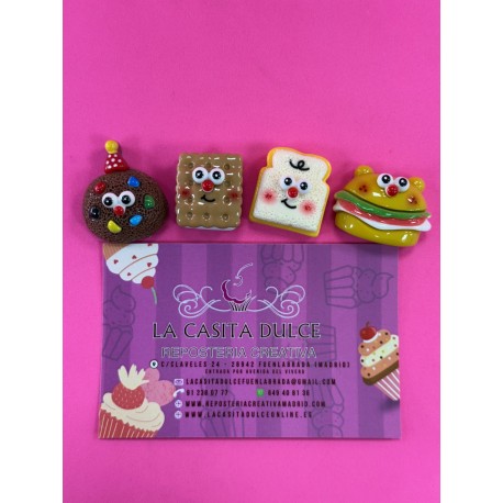 PACK 4 FIGURAS PARA ROSCON SWEET FOOD