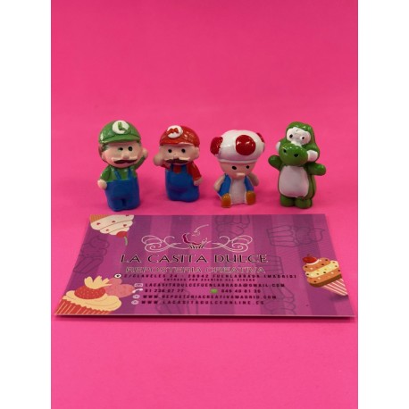 PACK 4 FIGURAS PARA ROSCON SUPER MARIO BROS