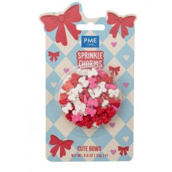 SPRINKLES LAZOS BONITOS ROJO ROSA Y BLANCO 3D PME