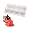 MOLDE SILICONA PROFESIONAL 8 MANZANAS 3D