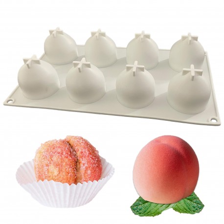 MOLDE SILICONA PROFESIONAL 8 MELOCOTON 3D