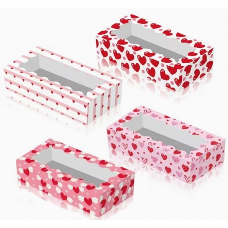 CAJA PARA DULCES SAN VALENTIN 30 CM X 14 CM