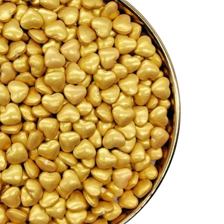 SPRINKLES GOLDEN HEARTS AZUCAR PASTRYCOLOURS 65 GR
