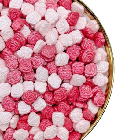 SPRINKLES ROSAS ROJAS Y ROSAS MIX AZUCAR PASTRYCOLOURS 65 GR