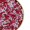 SPRINKLES RADIANT PINK CANDY RODS MIX AZUCAR PASTRYCOLOURS 65 GR