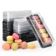 CAJA PVC PARA 6 MACARONS BASE NEGRA